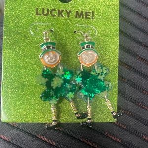 Lucky Me leprechaun earrings Saint Patrick’s day